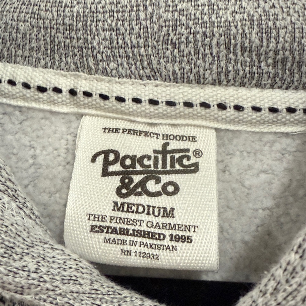 Jamaica Gray Hoodie Sweatshirt, Medium - Picture 3 of 3